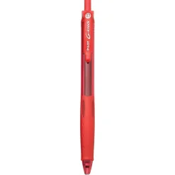 Pilot G-Knock BeGreen Retractable Gel Pens, Fine Point, Red Ink, Dozen (31508) Outlet