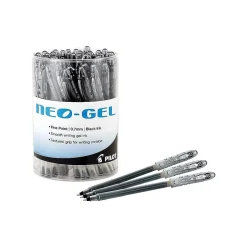 Pilot Neo-Gel Gel Pens, Fine Point, Ink, 48/Pack (84071) Black New