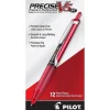 Pilot Precise V5 RT Retractable Rollerball Pens, Extra Fine Point, Red Ink, Dozen (26064) Sale
