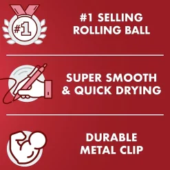 Pilot Precise V5 RT Retractable Rollerball Pens, Extra Fine Point, Red Ink, Dozen (26064) Sale