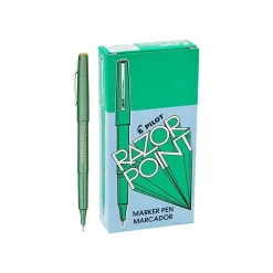 Pilot Razor Point Marker Pens, Ultra Fine Point, Ink, Dozen (11010) Green Discount