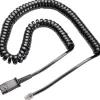 Poly Plantronics U10 Amplifier Cord for Cisco IP Phones, Black (85R38AA)* Headsets