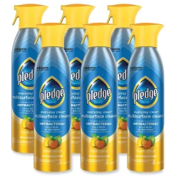 Pledge Clean-It Antibacterial All-Purpose Cleaners, Fresh Citrus Scent, 9.7 oz., 6/Carton (336276CT)