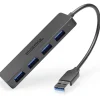 Usb Hubs<Plugable 4 Port USB Hub 3.0, USB Splitter for Laptop (USB3-HUB4A)