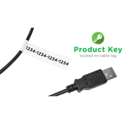 Usb Cables<Plugable 6' USB 2.0 Windows Transfer Cable, Black (USB-EASY-TRAN)