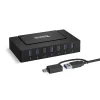 Usb Hubs<Plugable 7-in-1 Charging Hub with Data Transfer for USB-C or USB 3.0 Laptops