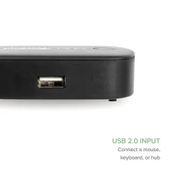 Usb Hubs<Plugable USB 2.0 Switch for USB Device Port Sharing Between Two Computers (USB2-SWITCH2)