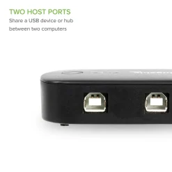 Usb Hubs<Plugable USB 2.0 Switch for USB Device Port Sharing Between Two Computers (USB2-SWITCH2)