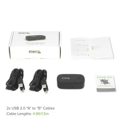 Usb Hubs<Plugable USB 2.0 Switch for USB Device Port Sharing Between Two Computers (USB2-SWITCH2)