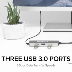 Usb Hubs<Plugable USB C Hub Multiport Adapter, 7-in-1 Hub, 87W Charging (USBC-7IN1)