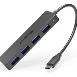Usb Hubs<Plugable USB C to USB Adapter Hub, 4 Port USB 3.0 Hub, USB Splitter for Laptop