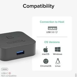Plugable USB3-SWITCH2 USB 3.0 Sharing Switch* Ethernet Switches & Splitters