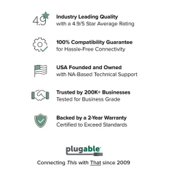 Plugable USB3-SWITCH2 USB 3.0 Sharing Switch* Ethernet Switches & Splitters