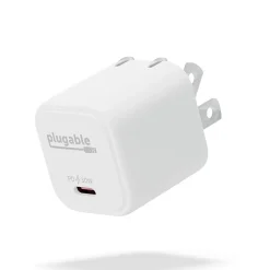 Plugable 30W GaN USB C Charger Block, White (PS-30C1W)