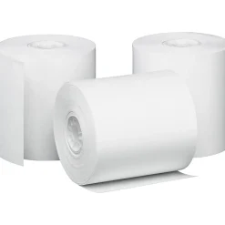 Outlet Bond Cash Register Paper Rolls, 3" x 85', 50 Rolls/Pack (PMF09228) Pos Paper