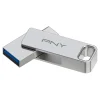 PNY DUO LINK Dual 64GB USB 3.2 Type C Flash Drive, Silver (P-FDI64GDULINKT)* Usb Flash Drives