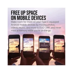 PNY DUO LINK Dual 256GB USB 3.2 Type-C Flash Drive, Silver (P-FDI256DULINKTYC-GE)* Usb Flash Drives