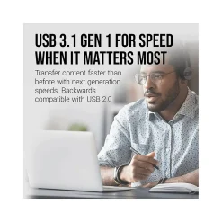 PNY Elite-X Fit 256GB USB 3.1 Type-A Flash Drive, Black (P-FDI256EXFIT-GE)* Usb Flash Drives