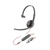Poly Blackwire 3215 Mono Headset, USB-C/USB-A/3.5mm, UC Certified, Bulk (8X227A6)* Headsets