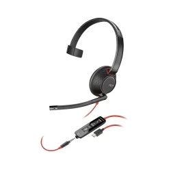 Poly Blackwire 5210 Mono Headset, USB-C/3.5mm, UC Certified (8X230AA)* Headsets