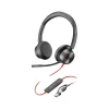 Poly Blackwire 8225 Noise Canceling Stereo Headset, USB-C/USB-A, UC/MS Certified (8X225AA)* Headsets