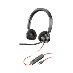 Poly Blackwire 3320 Stereo Headset, USB-C/USB-A, MS Certified/UC Certified (8X220AA)* Headsets