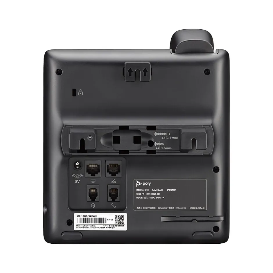 Office Phones & Conferencing<HP Poly Edge B20 8-Line VOIP Phone, Black (82M83AA)