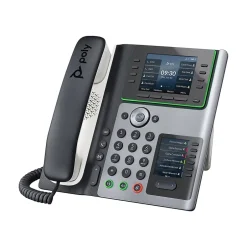 Office Phones & Conferencing<Poly Edge E450 VOIP Phone, Silver/Black (82M90AA)