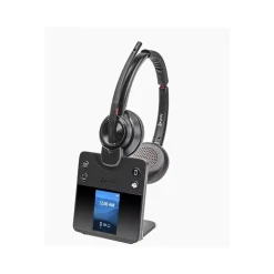 Poly Savi 8420 Office Series Wireless Noise Canceling Bluetooth Stereo On-Ear Headset, MS Certified (8L7F5AA#ABA)* Headsets