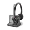 Poly Savi 8200 Series W8220-M Wireless Noise Canceling Stereo Headset, Over-the-Head, Black (7S4B6AA#ABA)* Gaming Headsets
