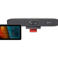 Poly Studio R30 4K UHD USB Video Bar with GC8, Sand (9C942AA)* Webcams