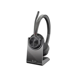 Poly Voyager 4320 MS Bluetooth On Ear Computer Headset, Black and Gray (218476-02)* Headsets