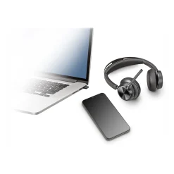Poly Voyager Focus 2 Noise Canceling Bluetooth On Ear Phone & Computer Headset, Black (213726-01)* Headsets