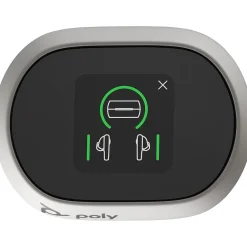 Poly Voyager Free 60+ UC Wireless Noise Cancelling Bluetooth Earbuds, USB-C, MS Certified, Carbon Black (7Y8G4AA)