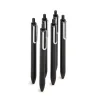 Poppin Black Retractable Gel Luxe Pen, Black Ink, Set of 100 (104509)