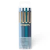 Poppin Luxe Retractable Gel Pens, Fine Point, 0.7mm, Blue Ink, 4/Pack (105390) Outlet