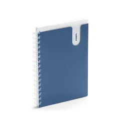 Poppin Medium Notepad, 6" x 8.5", Ruled, Blue/White, 80 Sheets/Pad, 1 Pad/Pack (108263) New