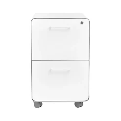 Outlet Stow 2-Drawer Mobile Vertical File Cabinet, Letter/Legal Size, Lockable, 25