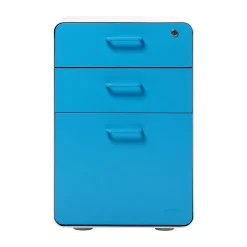 Outlet Stow 3-Drawer Mobile Vertical File Cabinet, Letter/Legal Size, Lockable, 24