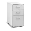 Hot White + Light Gray Slim Stow 3-Drawer vertical File Cabinet, Light Gray (104668) File Cabinets