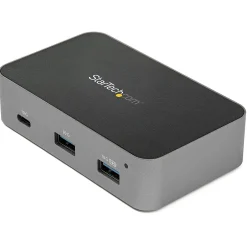 Usb Hubs<StarTech 4-Port USB C Hub - USB 3.1 Gen 2 (10Gbps) - 3x USB-A & 1x USB-C - Powered - Universal Power Adapter Included (HB31C3A1CS)