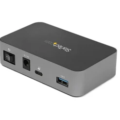 Usb Hubs<StarTech 4-Port USB C Hub - USB 3.1 Gen 2 (10Gbps) - 3x USB-A & 1x USB-C - Powered - Universal Power Adapter Included (HB31C3A1CS)