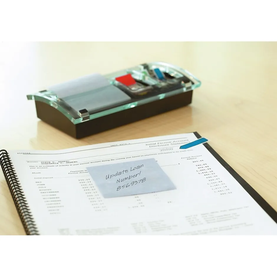 ® Designer Pop-up Notes and Flag Dispenser for 1" and 1/2" Flags and 3" x 3" Notes, Black (DS100) Pop-Up Dispensers