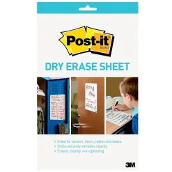 Online ® Dry Erase Sheets, 7" x 11.3", 3/Pack (DEFSHEETS-3PK) Dry Erase