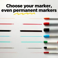 Outlet Easy Erase Plastic Adhesive Dry-Erase Whiteboard, 4' x 3' (FWS4X3) Dry Erase