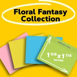 Clearance Notes, 1 3/8" x 1 7/8", Collection, 100 Sheet/Pad, 12 Pads/Pack (653AU) Post-It Notes