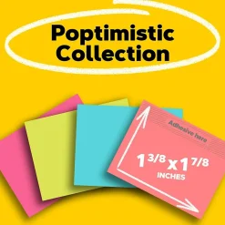 Clearance Notes, 1 3/8" x 1 7/8", Poptimistic Collection, 50 Sheet/Pad, 8 Pads/Pack (653-8AF) Sticky Notes