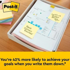 Best Notes, 3" x 3", Canary Collection, 100 Sheet/Pad (654 YW) Post-It Notes