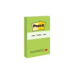 Notes, 4" x 6", Collection, Lined, 100 Sheet/Pad, 3 Pads/Pack (6603AU) Post-It Notes