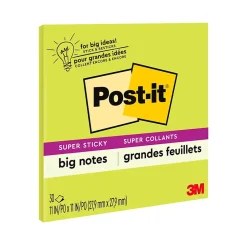 Online Notes, 11" x 11", Green, 30 Sheet/Pad (BN11G) Post-It Notes